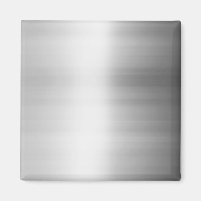 Stainless Steel Metal Look Magnet (Front)