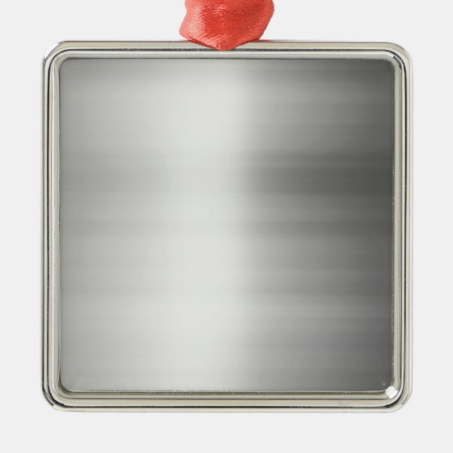 Stainless Steel Metal Look Metal Ornament (Front)