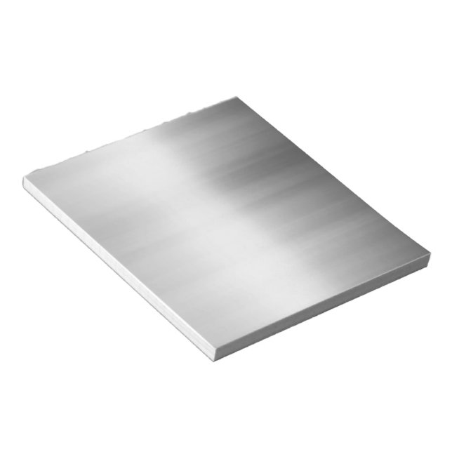 Stainless Steel Metal Look Notepad (Angled)