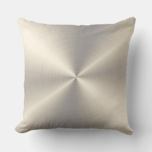 Stainless Steel Metal Throw Pillow