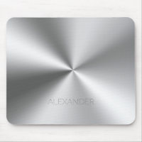 Stainless-Steel Metallic Texture Custom Monogram