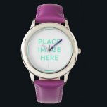 Stainless Steel Purple Watch<br><div class="desc">Stainless Steel Purple Watch</div>