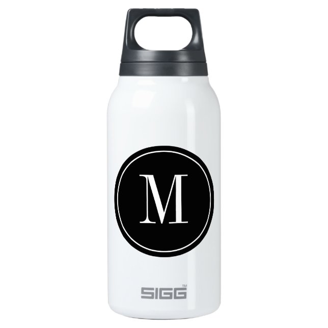 Stainless steel SIGG bottle with monogram (Front)