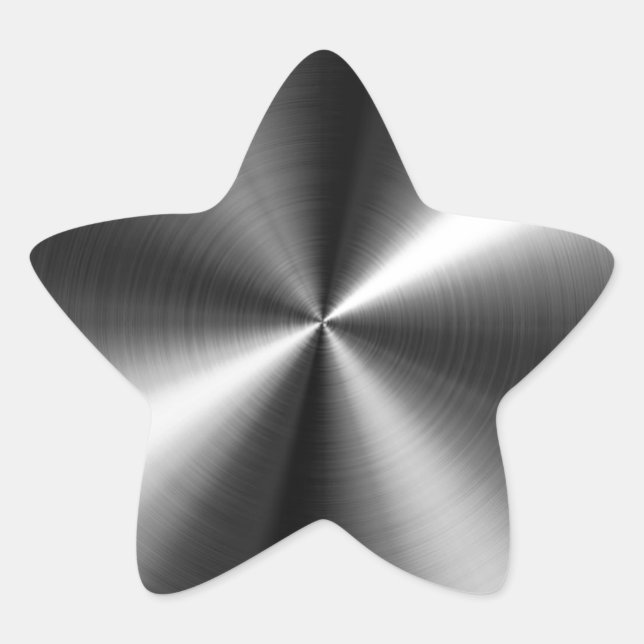 Stainless Steel Star Sticker (Front)