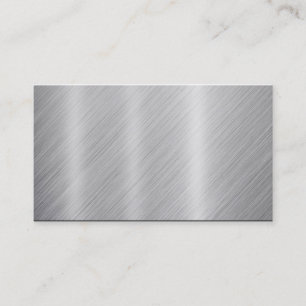 Stainless Steel texture "Blank" Business Card
