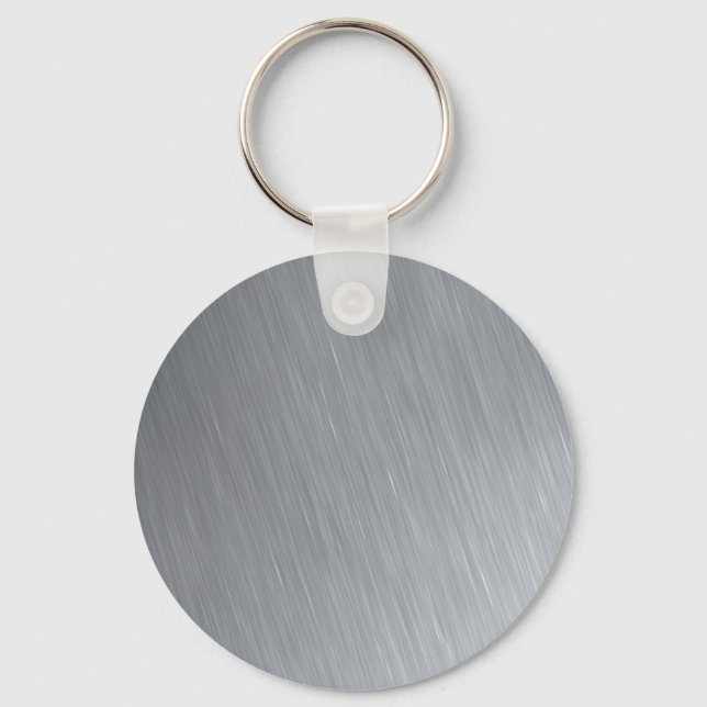 Stainless steel texture with lighting highlights keychain (Front)
