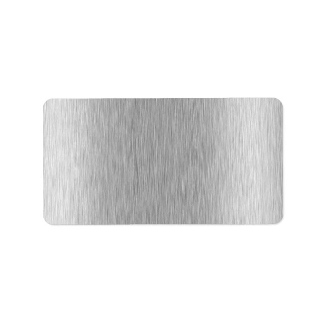 Stainless Steel Textured Label (Front)