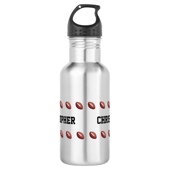 Stainless Steel Water Bottle Customized Foottball (Front)