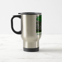 stainless travel mug. Happy St. Patrick's Day. i