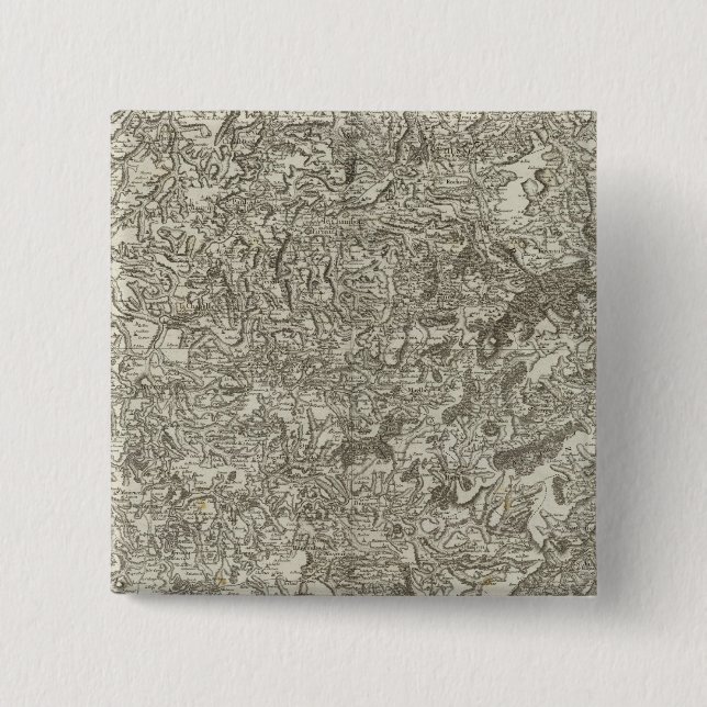 Staint Etienne, Staint Marcellin 2 Inch Square Button (Front)