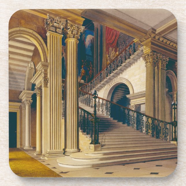Stair Case, Buckingham House, from 'The History of Coaster (Front)