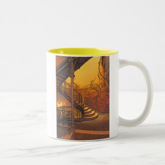 Stair Two-Tone Coffee Mug (Right)
