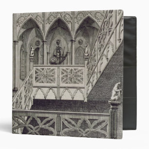 Staircase at Strawberry Hill, engraved by J. Newto Binder