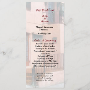 Staircase in Bermuda Wedding Program