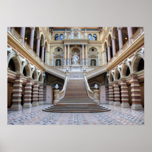 Staircase In Justizpalast, Vienna Austria Poster