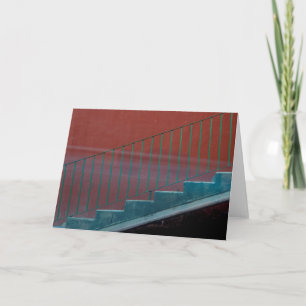 Stairs And Railing Still Life Card