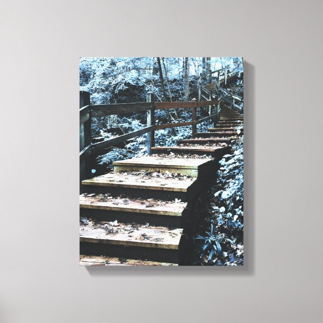 stairs nightscape canvas print (Front)