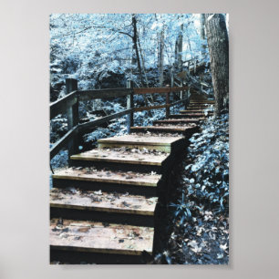 stairs nightscape poster