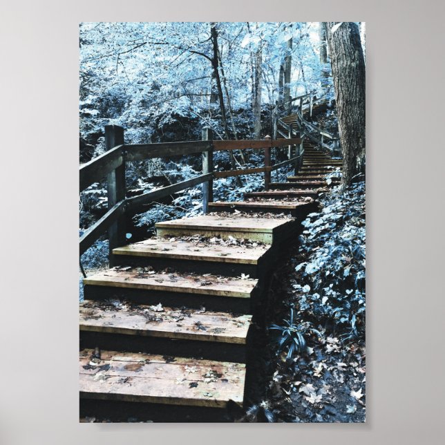 stairs nightscape poster (Front)