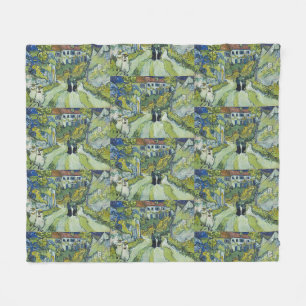 Stairway at Auvers by Vincent van Gogh Fleece Blanket
