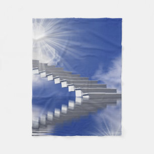 stairway fleece blanket