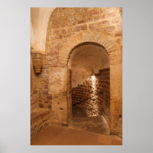 Stairway In Mikveh Bathhouse Poster