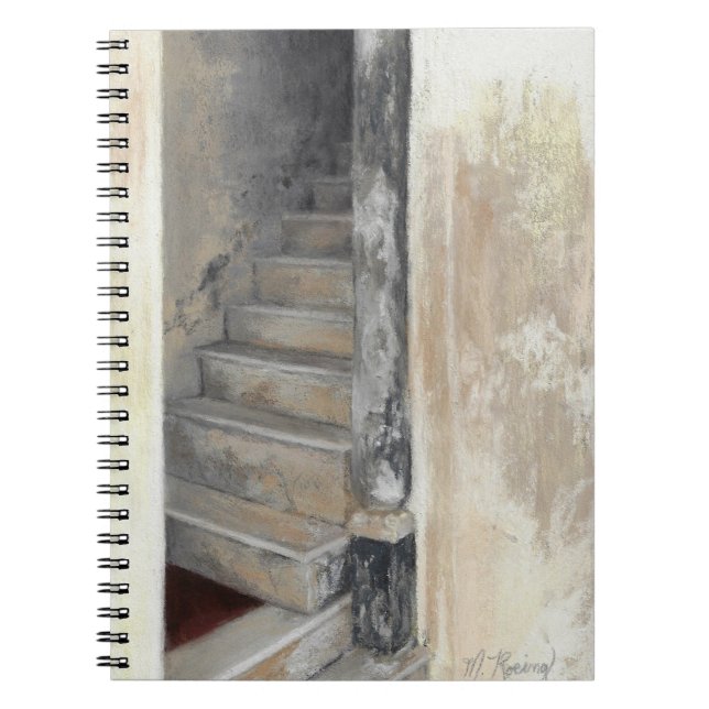 Stairway Notebook, painting by Mandy Roeing Notebook (Front)