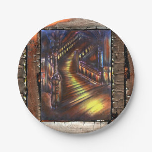 Stairway of Light Paper Plate