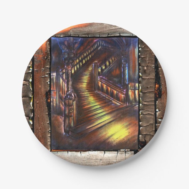 Stairway of Light Paper Plate (Front)