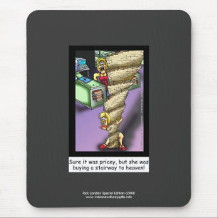 Stairway To Heaven Parody Cartoon On Mouse Pad