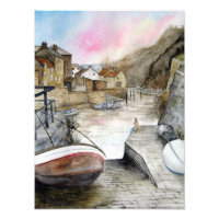 Staithes North Yorkshire England Watercolour