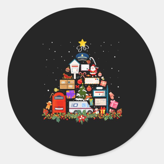 Stal Service Christmas Tree Ornament Tree Xmas 2  Classic Round Sticker (Front)