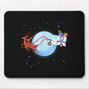 Stal Worker Christmas Mail Truck Funny Mailman Gif Mouse Pad