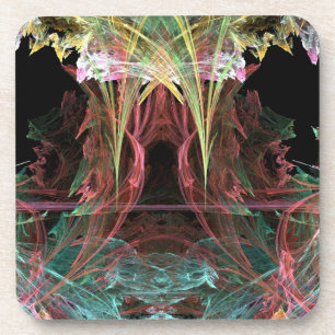 Stalactites arc-en-ciel Dessous de verre Abstraits