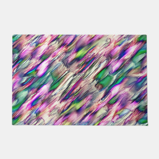 Stalagmite or rock with flashy colours doormat