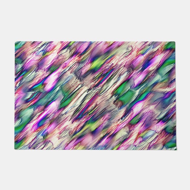 Stalagmite or rock with flashy colours doormat (Front)