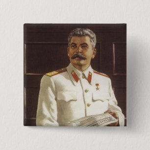 Stalin 2 Inch Square Button