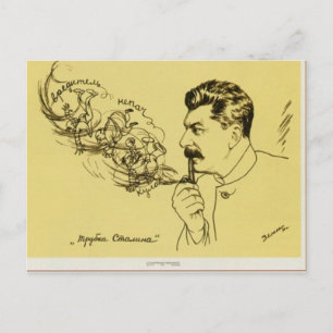 Stalin pipe postcard