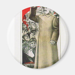 stalin the leader ussr magnet
