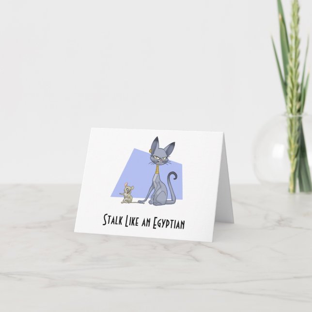 Stalk Like an Egyptian - Note Card (Blank) (Front)