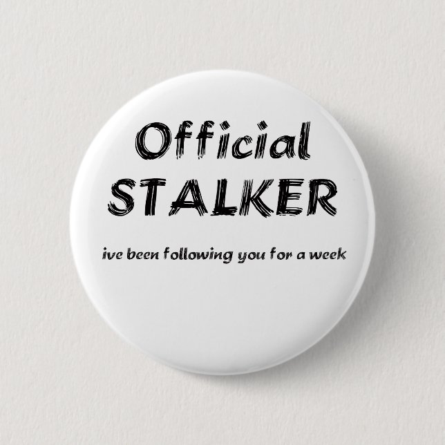 stalker black 2 inch round button (Front)