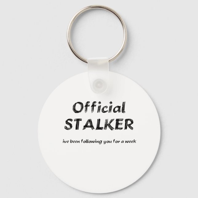 stalker black keychain (Front)
