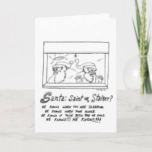 Stalker Santa Holiday Card