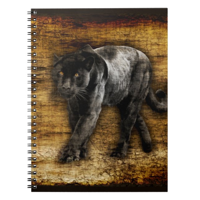 Stalking Black Panther Artwork Notebook (Front)