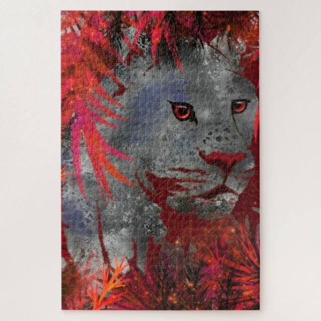 Stalking Cougar Puzzle - Peinture (Vertical)