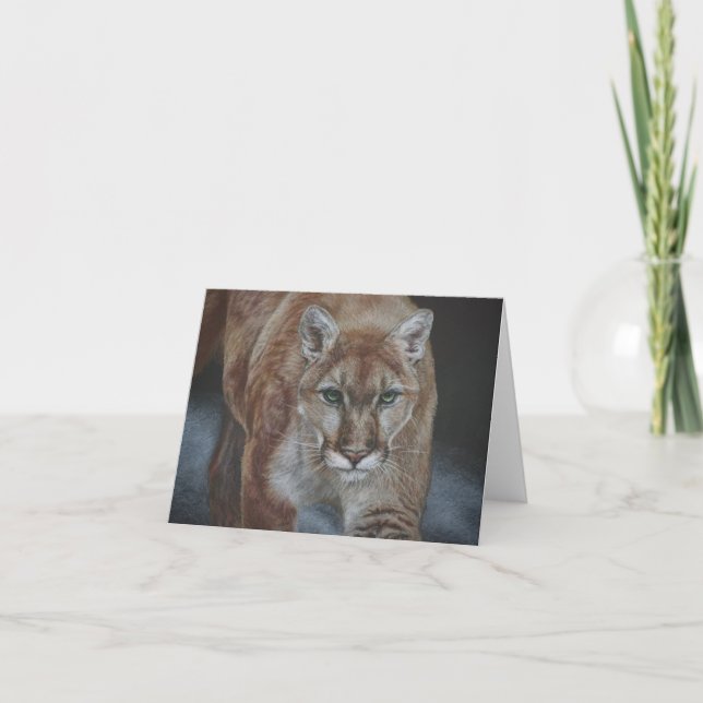 Stalking cougar thank you card (Front)