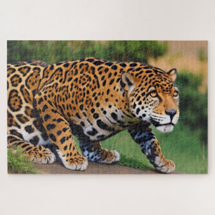 Stalking Jaguar Jigsaw Puzzle