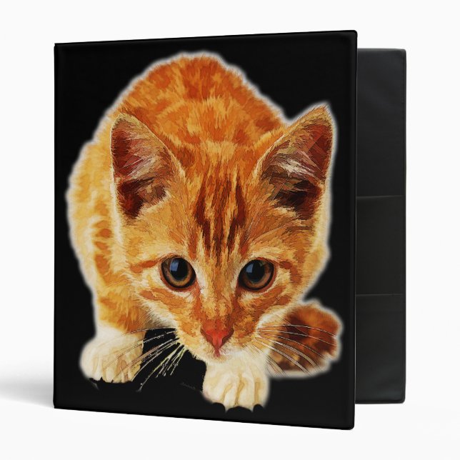 Stalking Kitten Staring at You Binder (Front/Inside)
