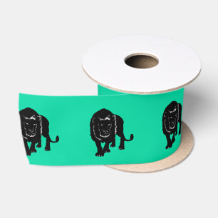 Stalking Lion - Satin Ribbon