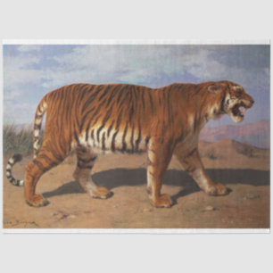 Stalking Tiger (by Rosa Bonheur) Tissue Paper